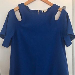 UMGEE Cold Shoulder Dress Cobalt Blue